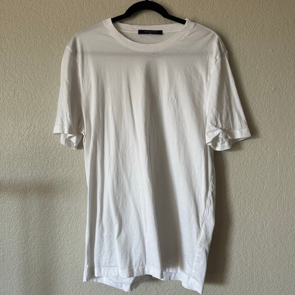 Louis Vuitton Crew Neck Short Sleeve Tee White Size XL
